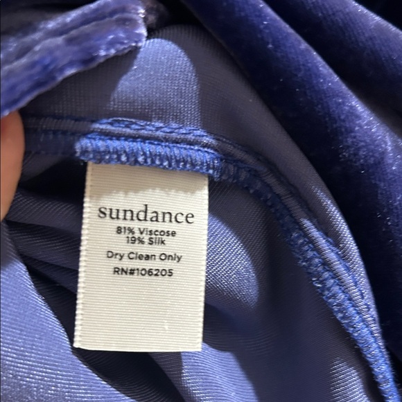 Sundance Midnight Blue Velvet Shirt - Picture 4 of 5